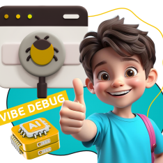 Тестирование & Vibe Debug. Охотники за багами - КИБЕРшкола программирования для детей, компьютерные курсы для школьников, начинающих и подростков - KIBERone г. Хабаровск
