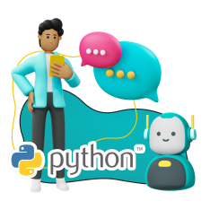 Умный чат-бот на Python - КИБЕРшкола программирования для детей, компьютерные курсы для школьников, начинающих и подростков - KIBERone г. Хабаровск