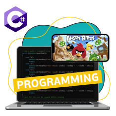 Программирование на C#. Удивительный мир 2D-игр - КИБЕРшкола программирования для детей, компьютерные курсы для школьников, начинающих и подростков - KIBERone г. Хабаровск