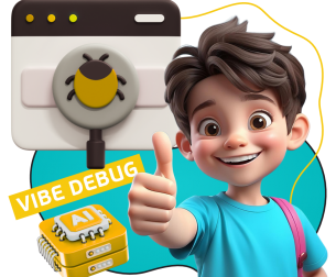 Тестирование & Vibe Debug. Охотники за багами - КИБЕРшкола программирования для детей, компьютерные курсы для школьников, начинающих и подростков - KIBERone г. Хабаровск